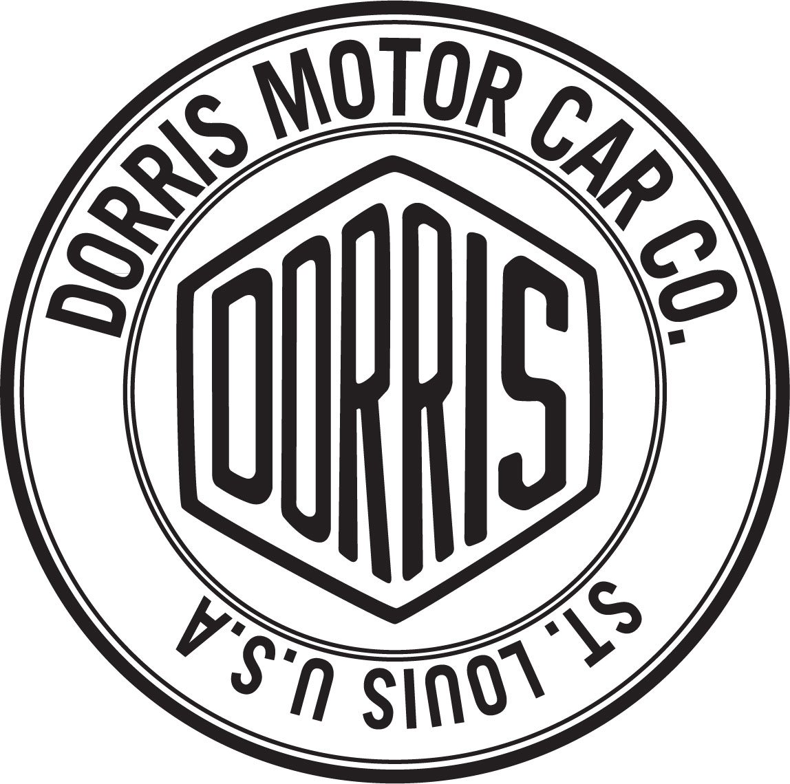 Dorris Motor Car Co. Badge logo
